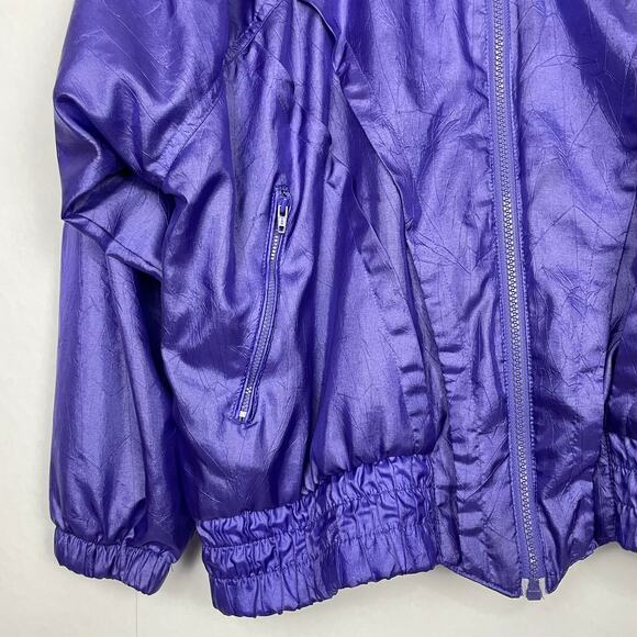 Adidas | Retro Vintage Purple Zip Up Windbreaker Track Jacket - Picture 4 of 11